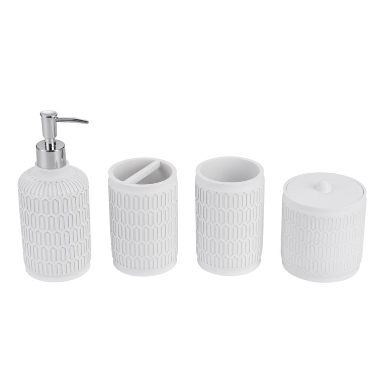 Oliver 4 Piece Bathroom Accessory Set & Reviews Wayfair